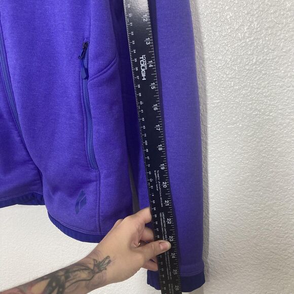 Black Diamond Jacket Womens Medium Polartec Full Zip Hooded Outdoors Fleece - Picture 10 of 16